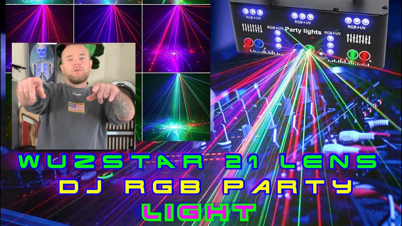RGB DJ light 21 lens — это потрясающий свет для Хэллоуина.