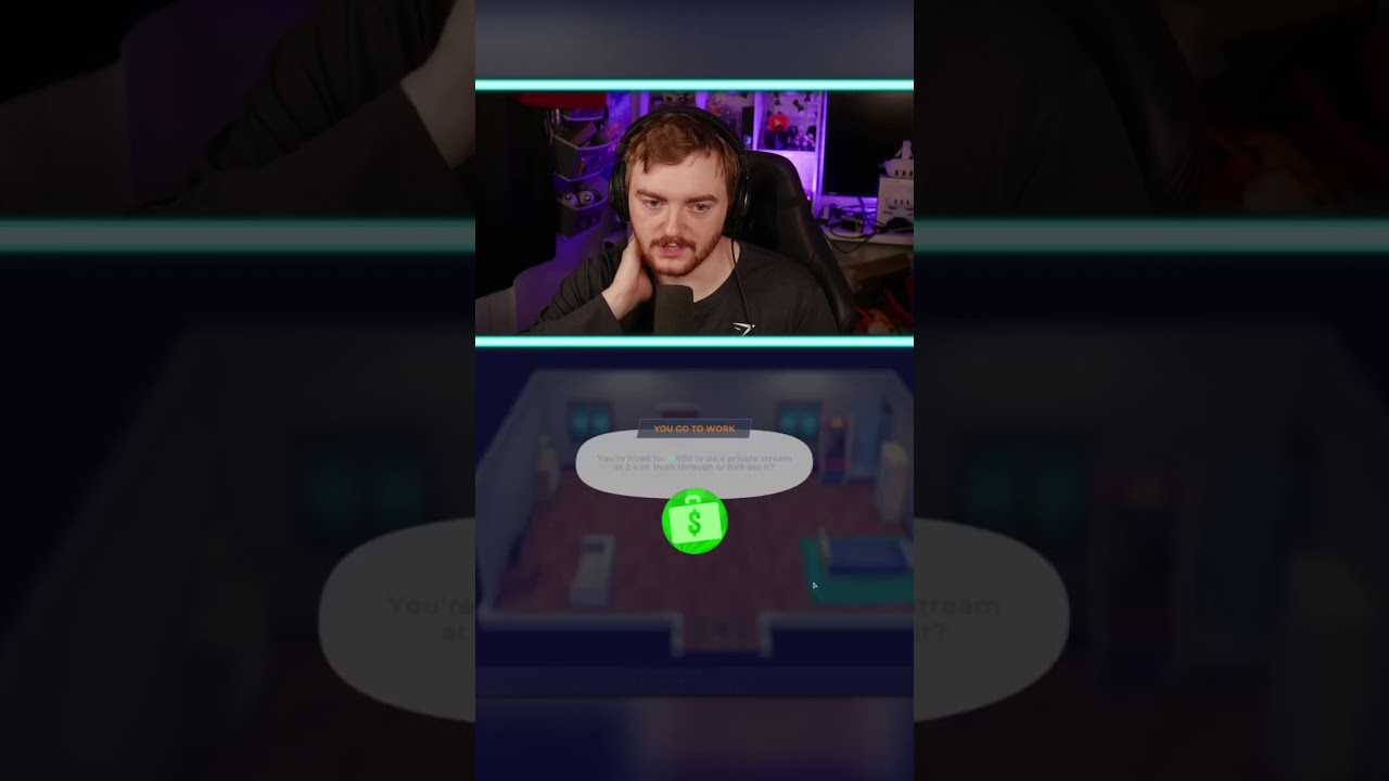 Zatrudniony do streamowania bez koszulki o 2 w nocy... 😳 #gry #gryniezależne #życieyoutuber&oacute;w