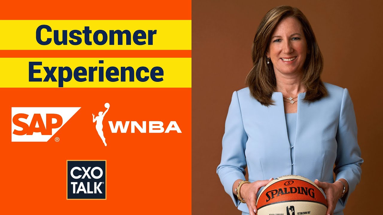 WNBA Commissioner Cathy Engelbert with Alicia Tillman SAP (CxOTalk)