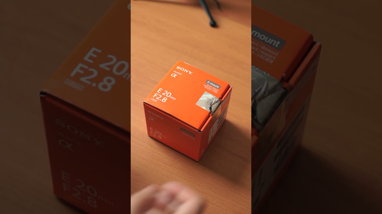 New lens unboxing! Sony 20mm F2.8 #sony #unboxing