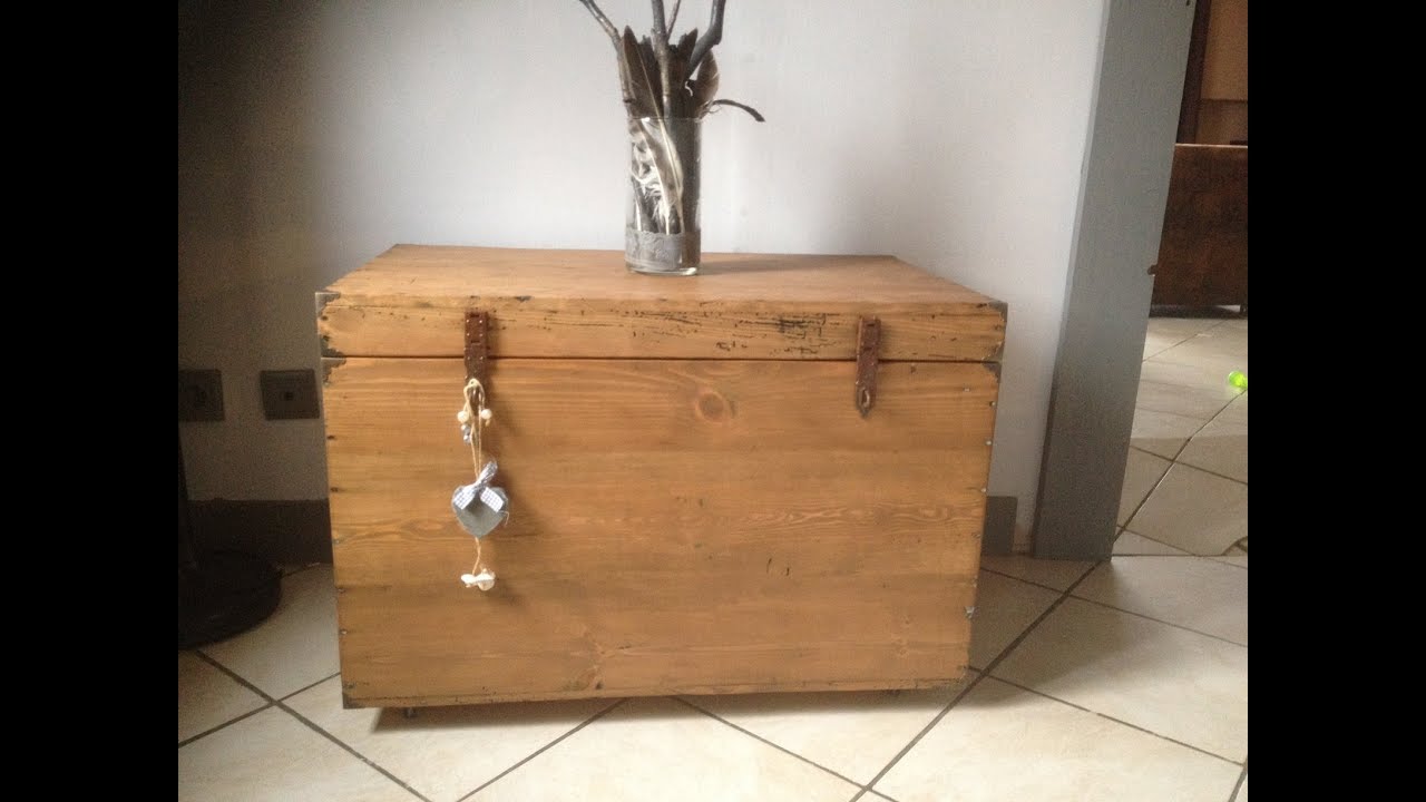 restauration coffre en bois