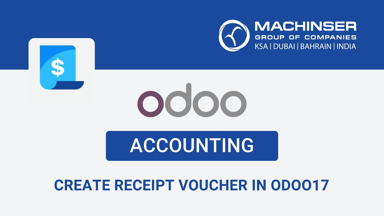 Create Receipt Voucher in Odoo17 CE - English