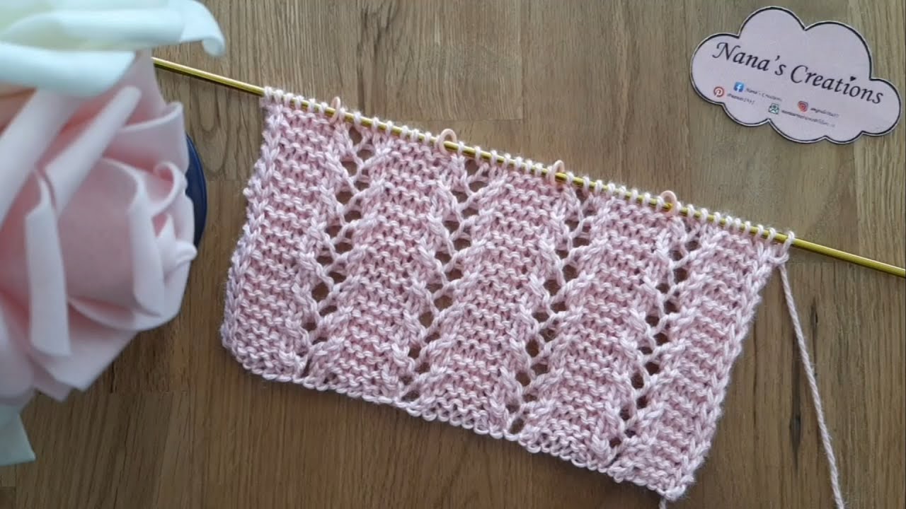 Motivo fantasia ai ferri n°661/ Fancy knit stitch / Punto fantasia a dos agujas