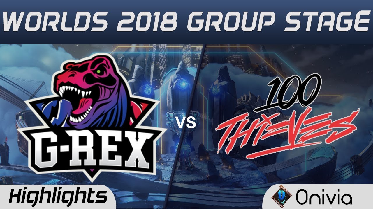 GRX vs 100 Highlights Worlds 2018 Group Stage G Rex vs 100Thieves by Onivia