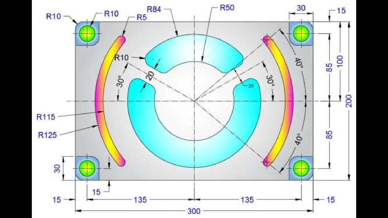 Упражнение 199 по SolidWorks 2D