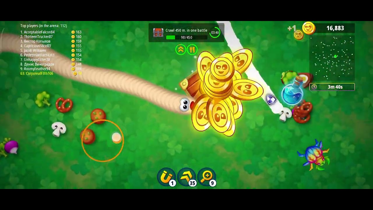 Snake lite game||st patricks day||worms zone😀||#snakegame#motupatlu#sinchan#games#machlisong#robot