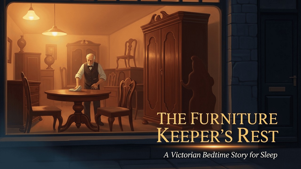 Fall Sleep to Quiet Victorian Furniture Shop at Night — A Gentle Sleep Story & 3 Hours of Rain