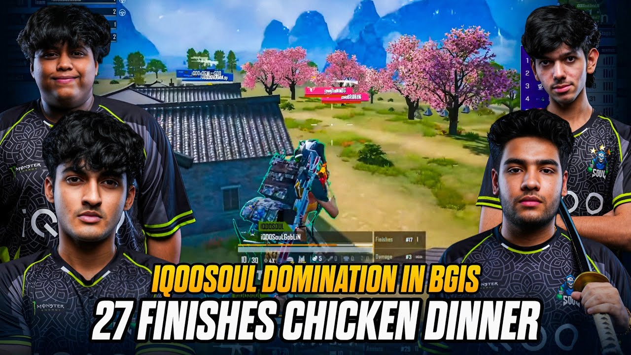 iQOOSouL 27 Finishes Chicken Dinner in BGIS | Total 37 Points 💀🚀