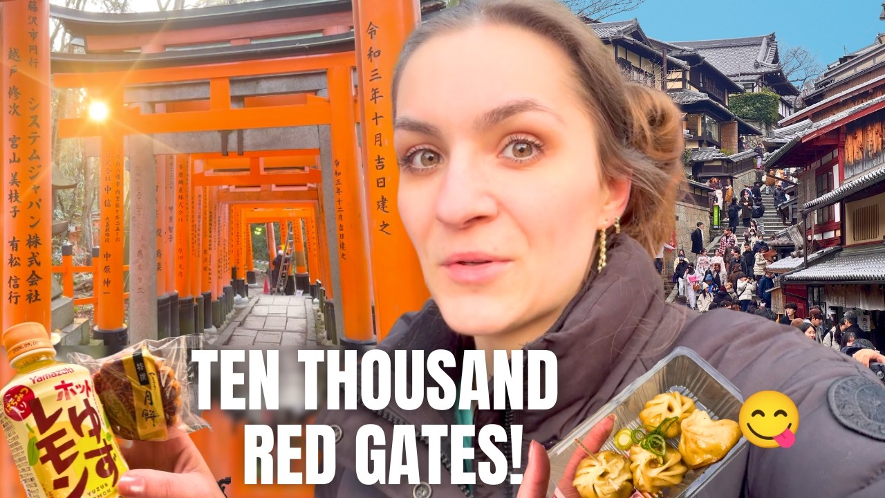 A French Girl in KYOTO ⛩️ Climbing 4km to The Oldest Shrine, Trying Octopus Cake & Takoyaki, Kyūdō 🏹