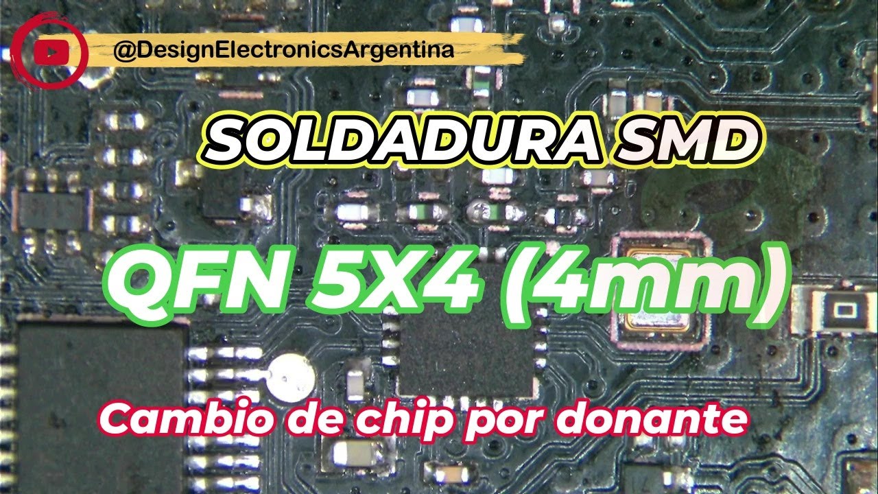 SOLDADO COMPONENTE SMD QFN 5X4