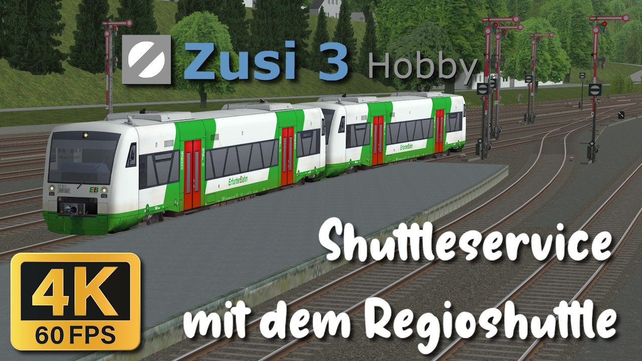 Zusi 3 | Shuttleservice mit dem Regioshuttle RS1  | 4K60