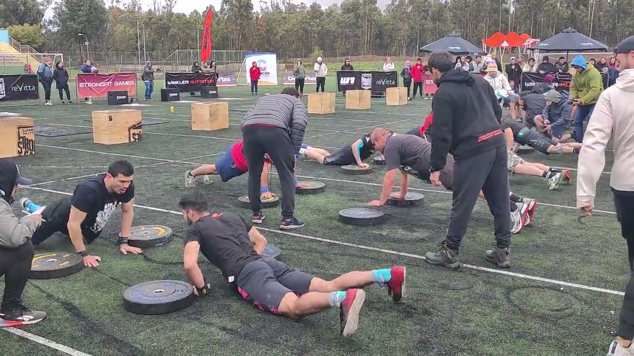 Strongfitgames Chile 2022 Concon - Día 3 PM WOD Final - 7 duplas- categoría Rokkie Chiloetrainingbox
