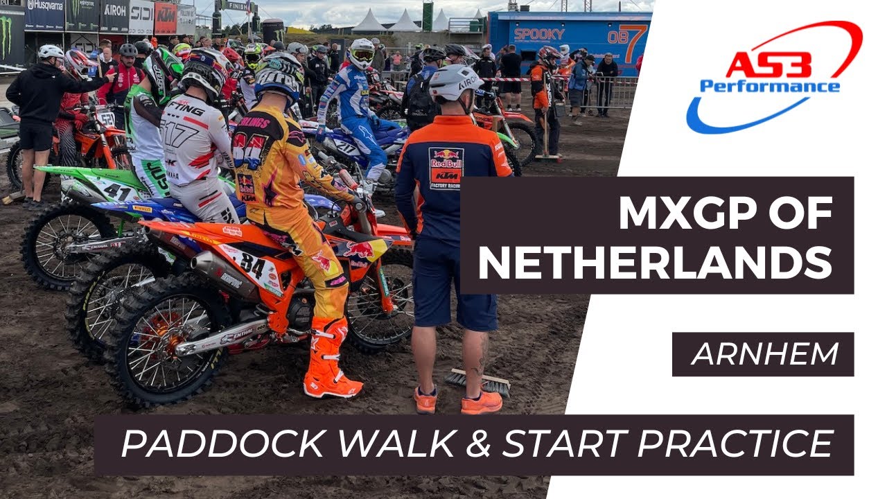 MXGP of The Netherlands Arnhem 2025 behind the scenes paddock and 450cc start practice