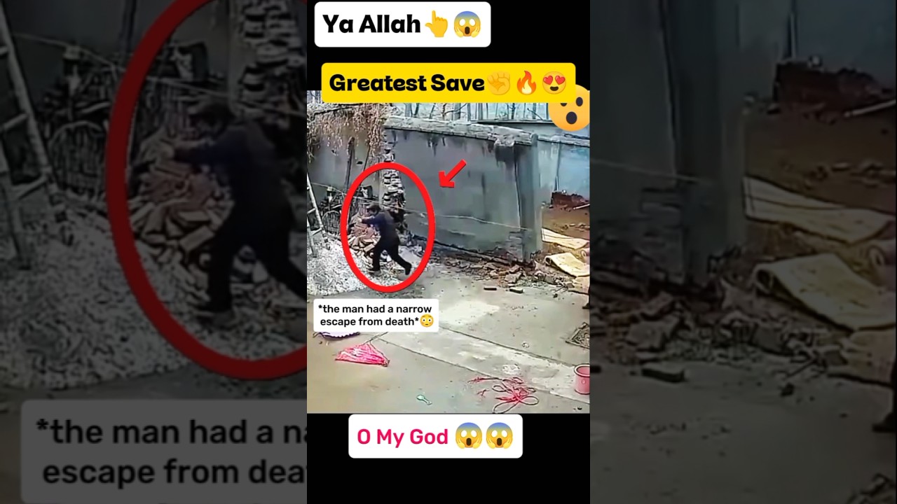 MashAllah 👆😇 Greatest Save 😍 #allah #shorts #status #respect