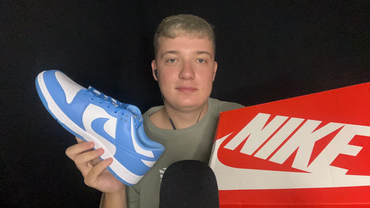 UNBOXING NIKE DUNK LOW UNIVERSITY BLUE👟📦 - ASMR ITA
