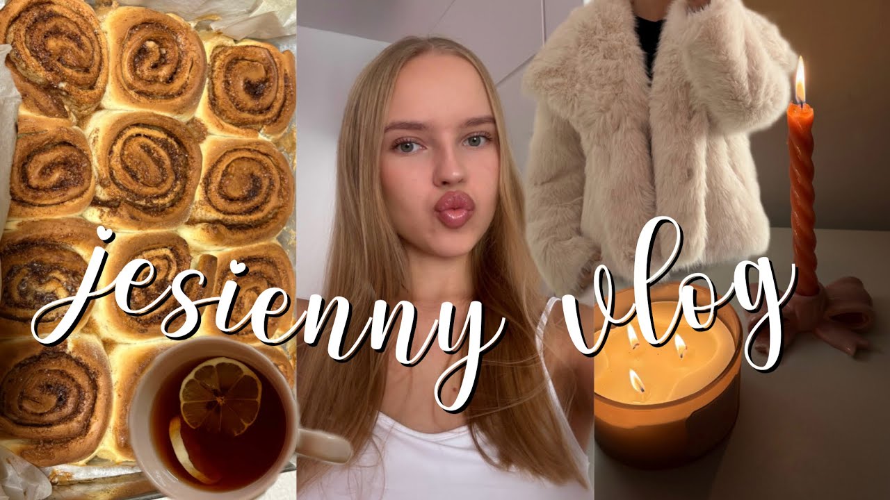 JESIENNY VLOG🍂 pieczemy cynamonki, kupiłam futro, nauka, cozy vibe💌