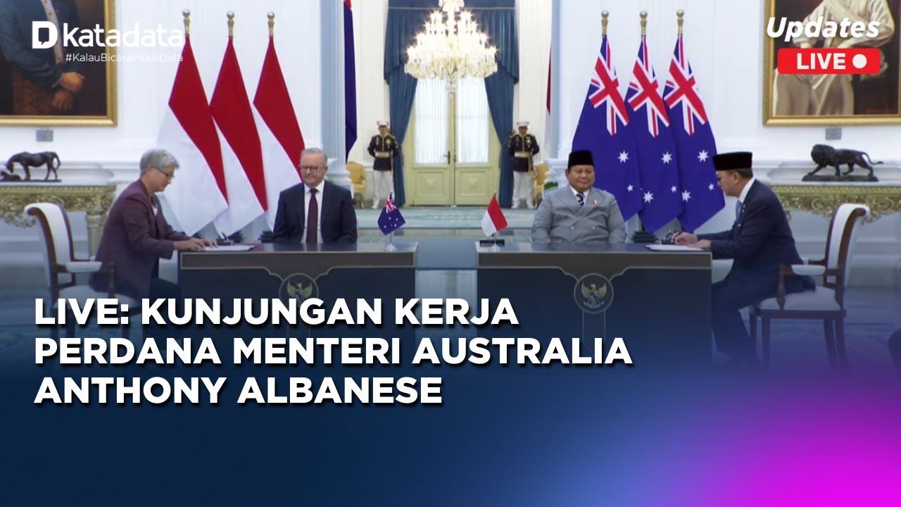 LIVE: Kunjungan Kerja Perdana Menteri Australia Anthony Albanese, Istana Merdeka, 6 Februari 2026