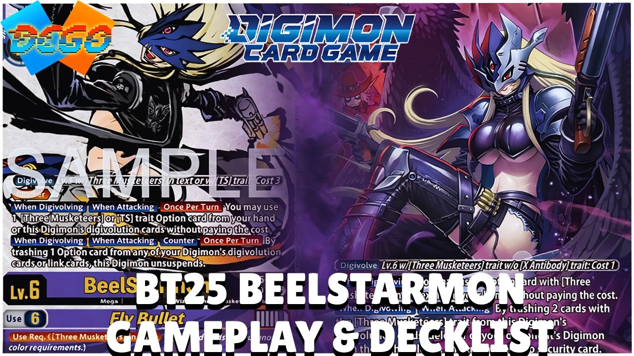 BT25 Three Musketeers - Gameplay & Decklist - BT25 Fights | DCGO Gameplay | Digimon TCG