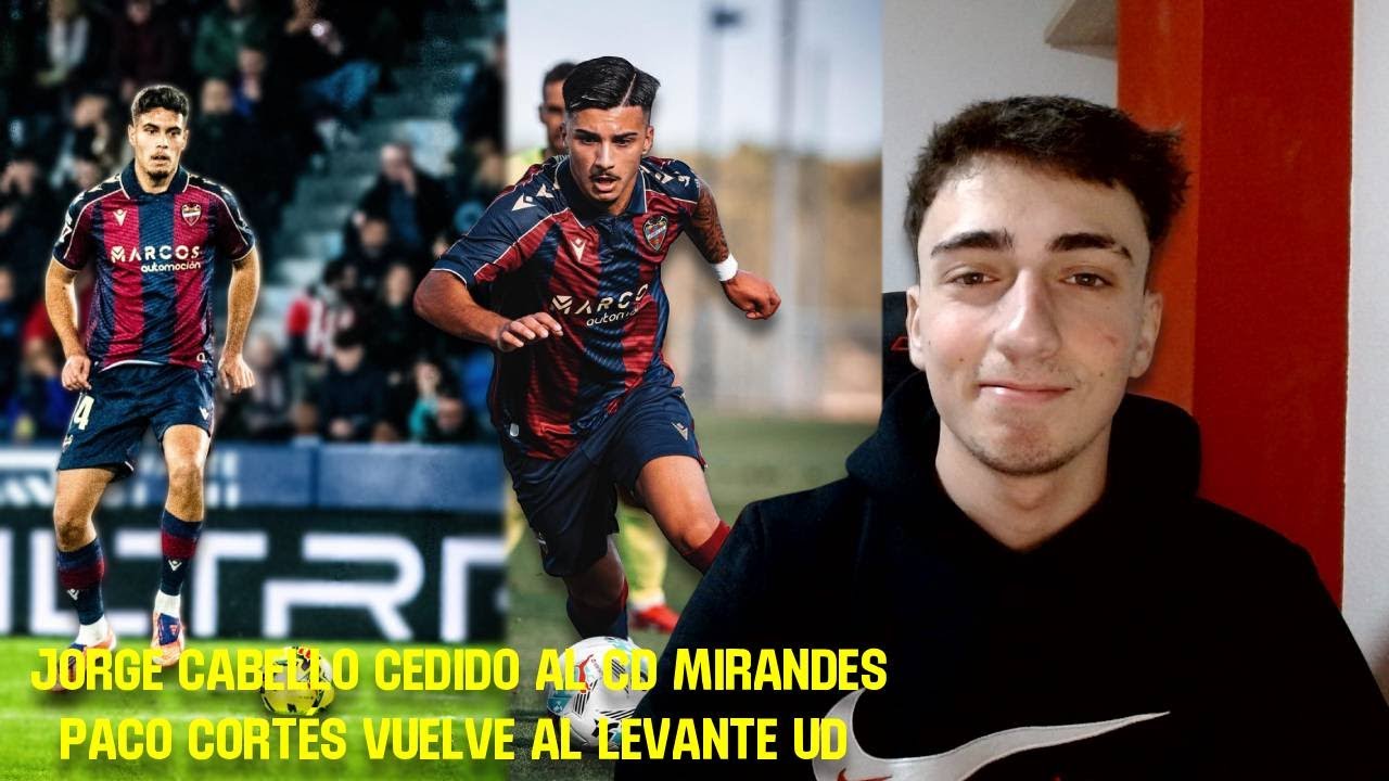 OFICIAL|JORGE CABELLO SE MARCHA CEDIDO AL CD MIRANDES|PACO CORTÉS VUELVE AL LEVANTE UD|ALBERTLRG