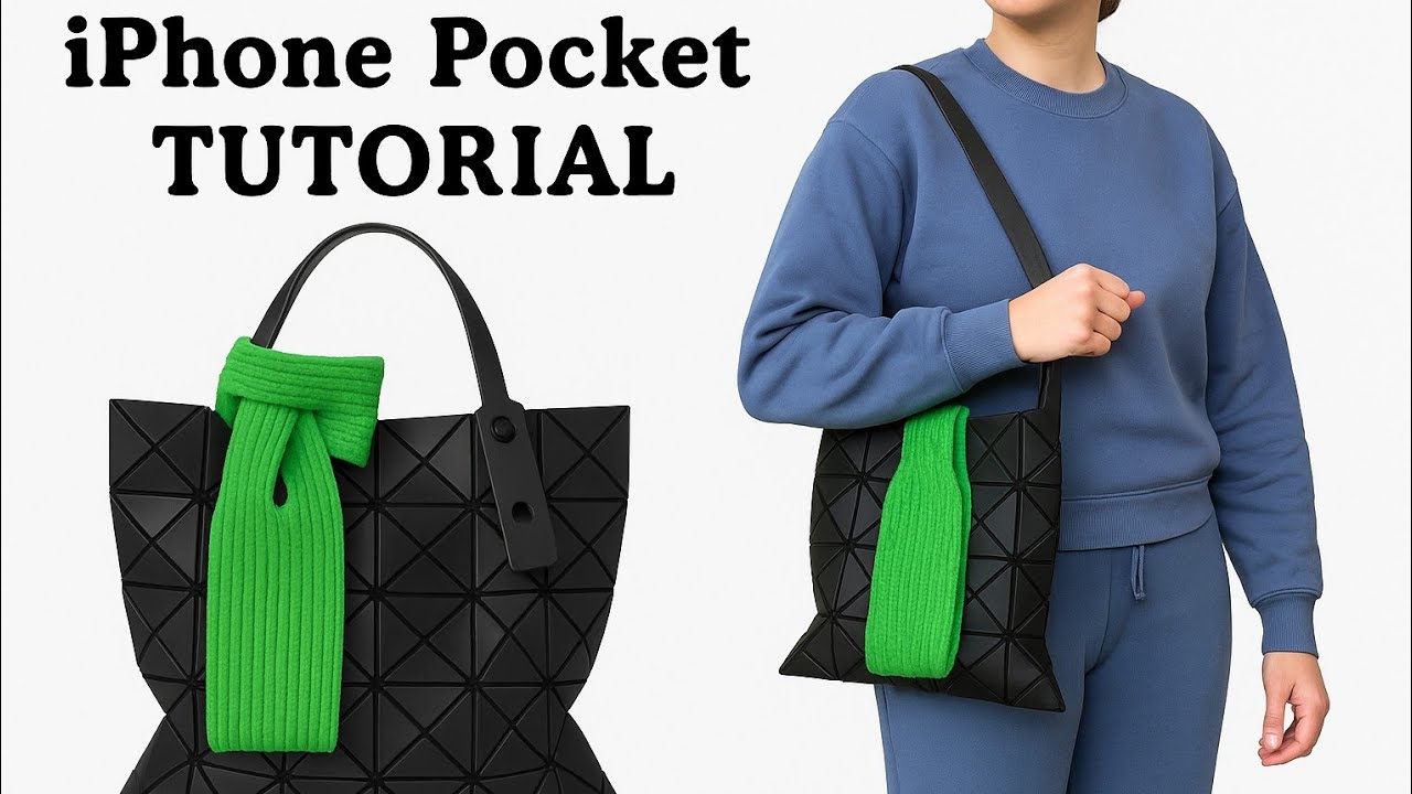 Diy Iphone Pocket Crochet💚/Beginner Tutorial/Cell Phone Pouch Trend 2025