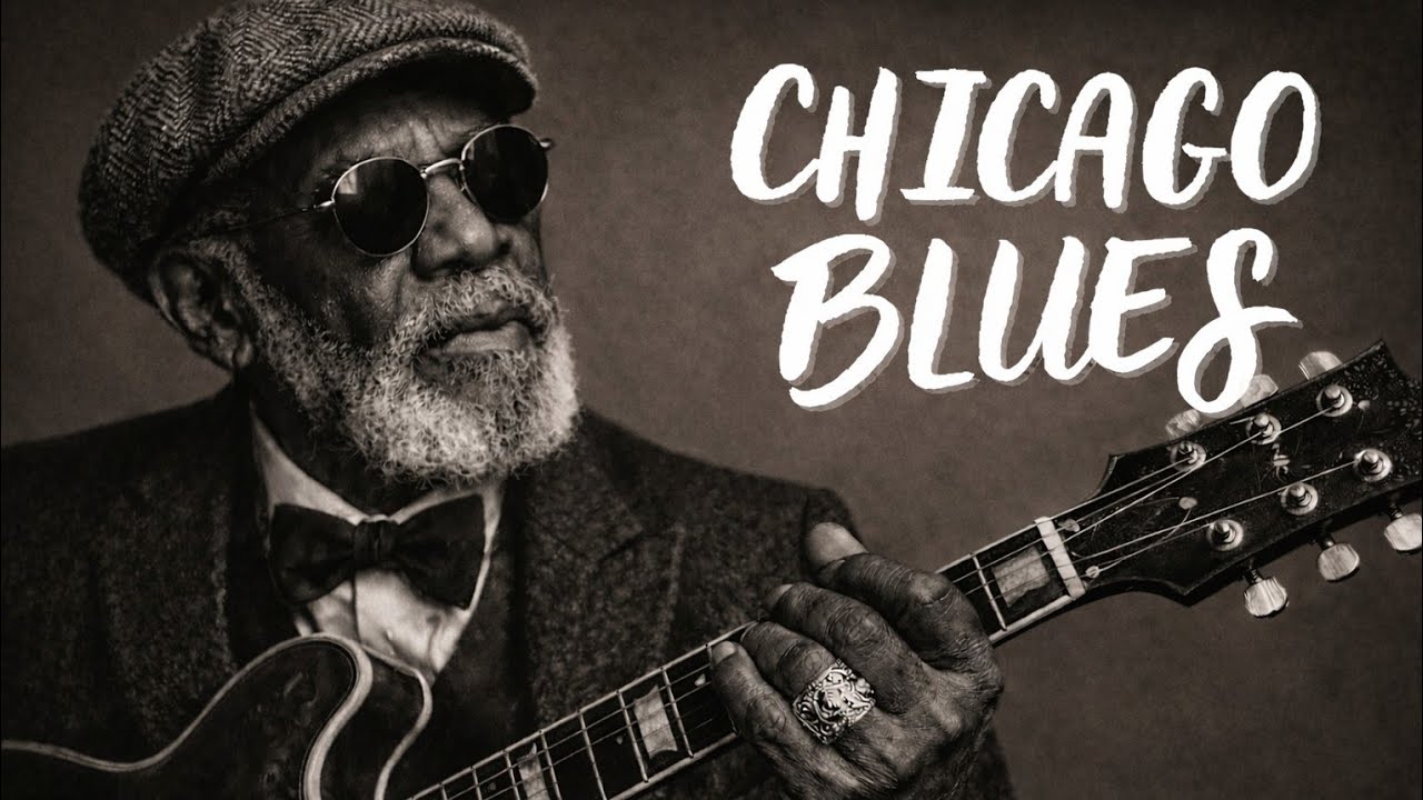 Midnight Chicago Blues 🌙 Slow Blues Guitar & Smoky Jazz Lounge