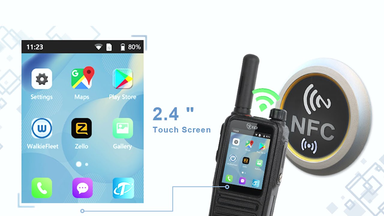 TID G750 Zello Multi APP Compatible  Google Play 4G Android radio