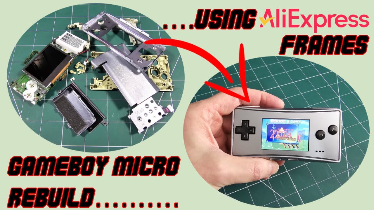 Gameboy Micro rebuild using AliExpress frames