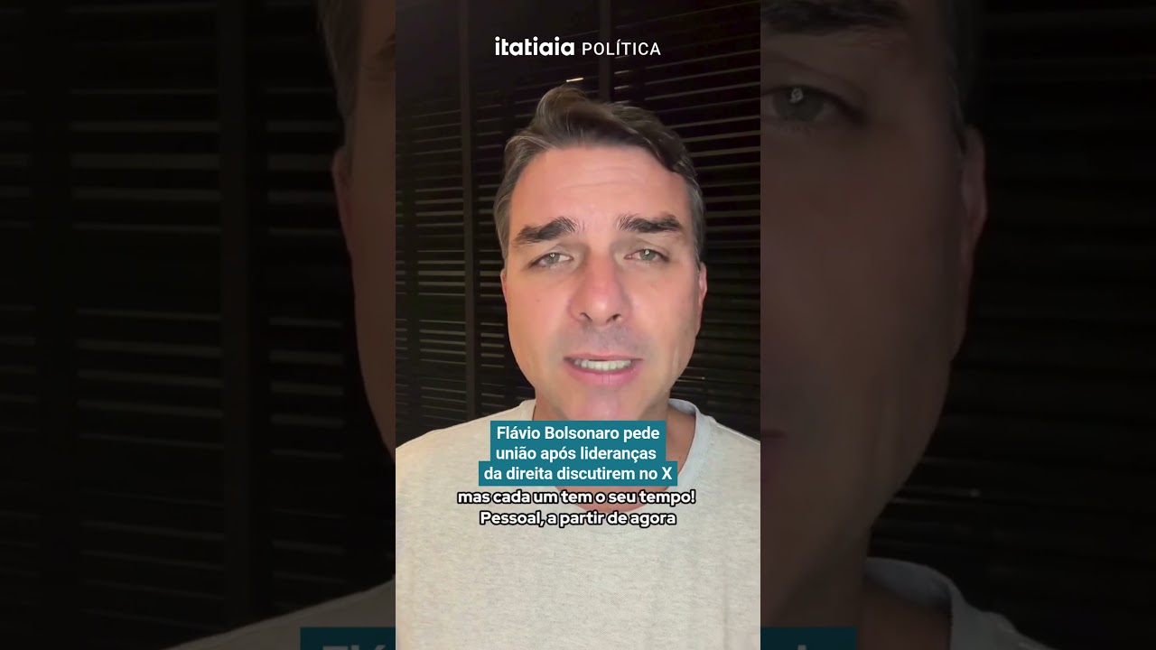 FL&Aacute;VIO BOLSONARO PEDE UNI&Atilde;O AP&Oacute;S LIDERAN&Ccedil;AS BRASILEIRAS DISCUTIREM NO X