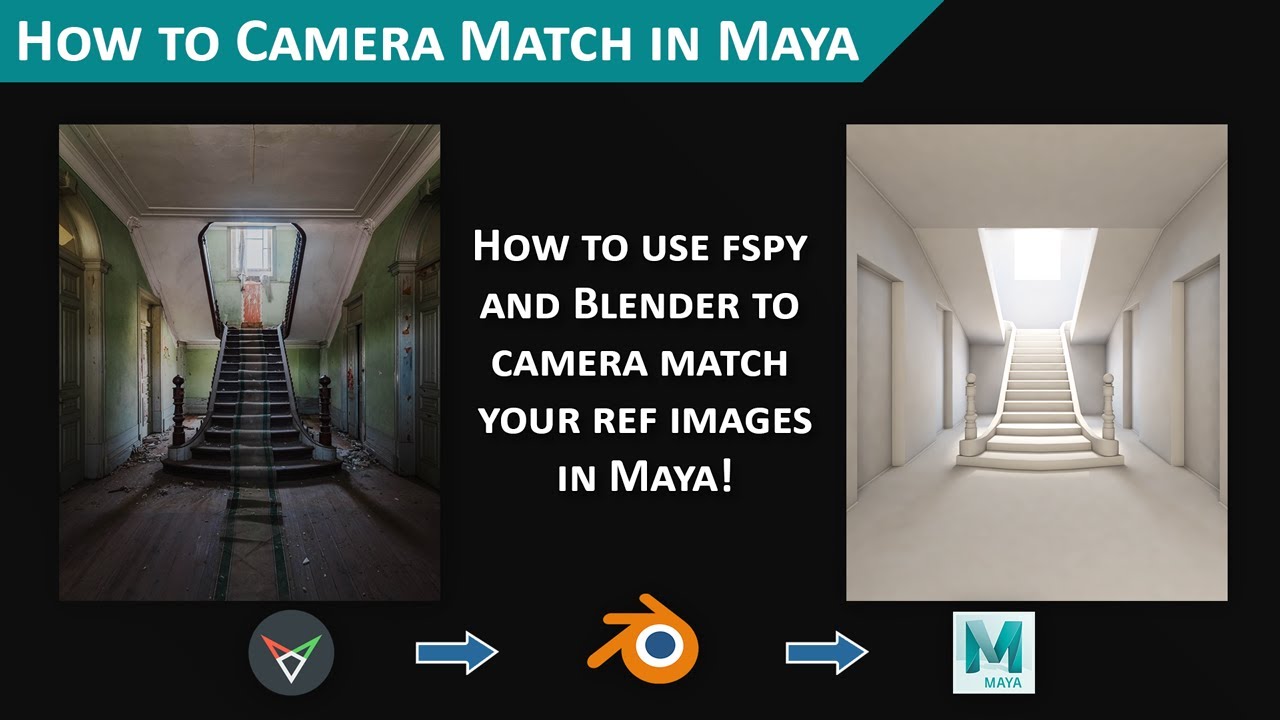Camera Match in Maya with fSpy and Blender
