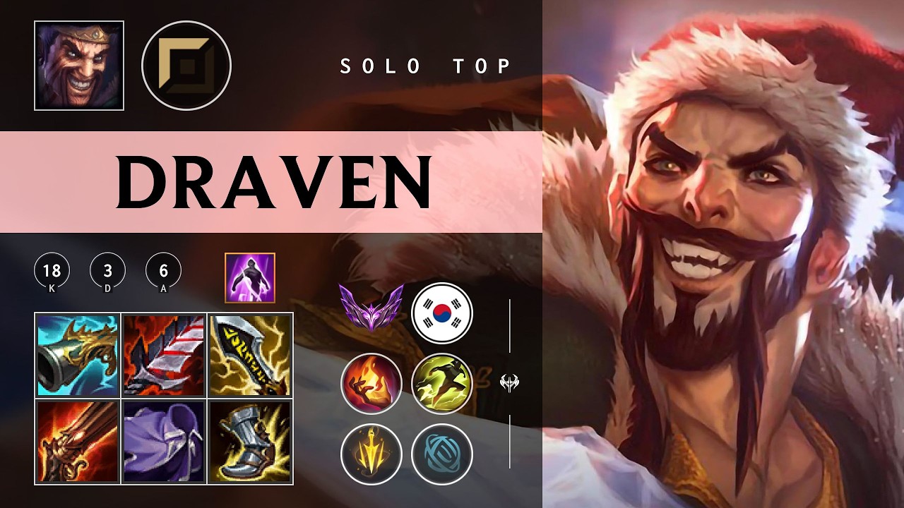 Draven Top vs Illaoi - KR Master Patch 26.04