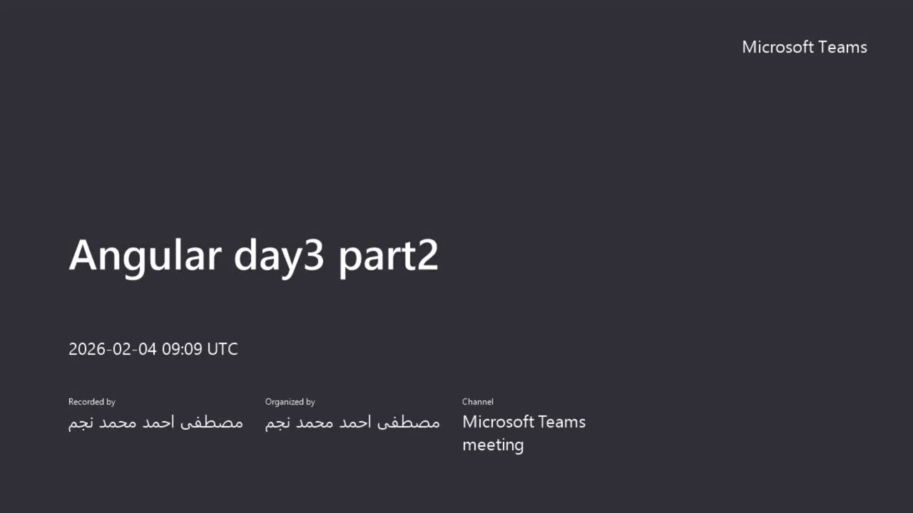 🚀 Angular 21 Tutorial in Arabic for Beginners | Angular Lecture 3 part 2