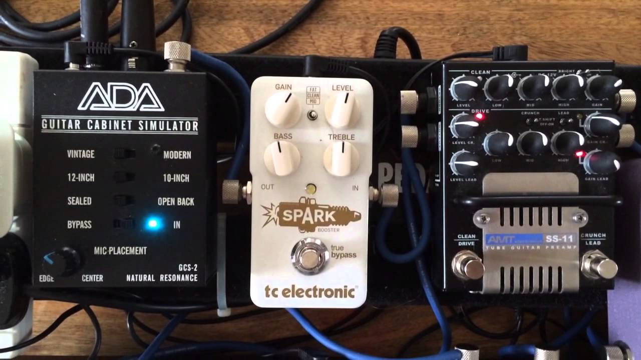 AMT SS-11 Preamp A/DA GCS-2 Pedalboard Demo