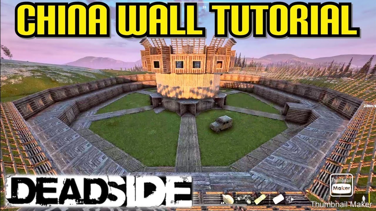 Как построить лучшую китайскую стену в Deadside!