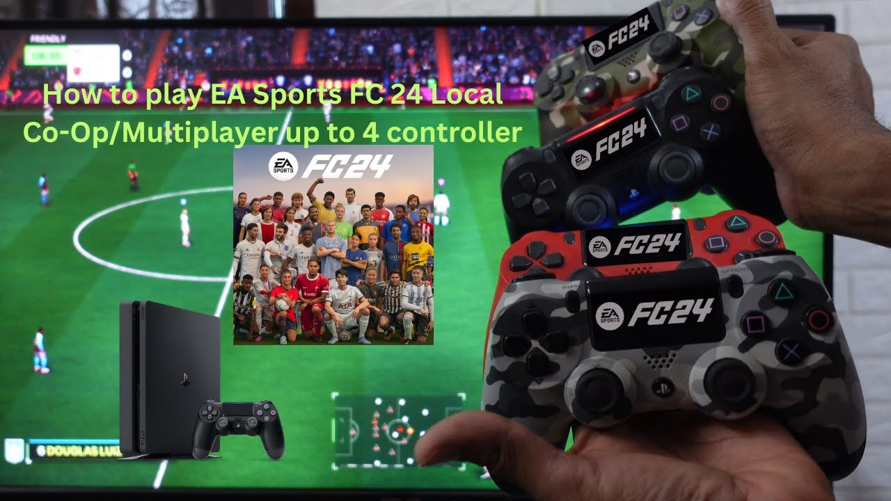 PS4 : How to play EA Sports FC 24 Local Co-Op/Multiplayer up to 4 controller