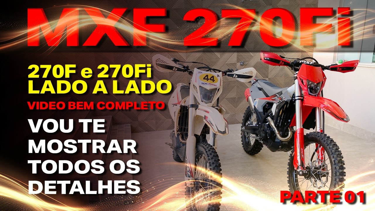 MXF 270Fi - ESTOU COM A MÁQUINA 🚨 VOU TE MOSTRAR TODOS OS DETALHES 🚨 LADO A LADO COM A 270F - VIDEO1