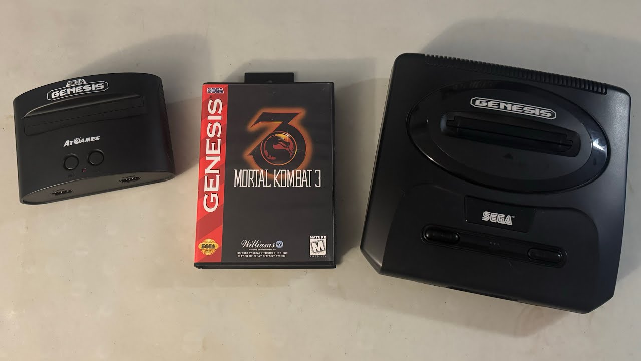 Mortal Kombat 3, эмуляция Atgames, картридж и сравнение оборудования Sega Genesis!