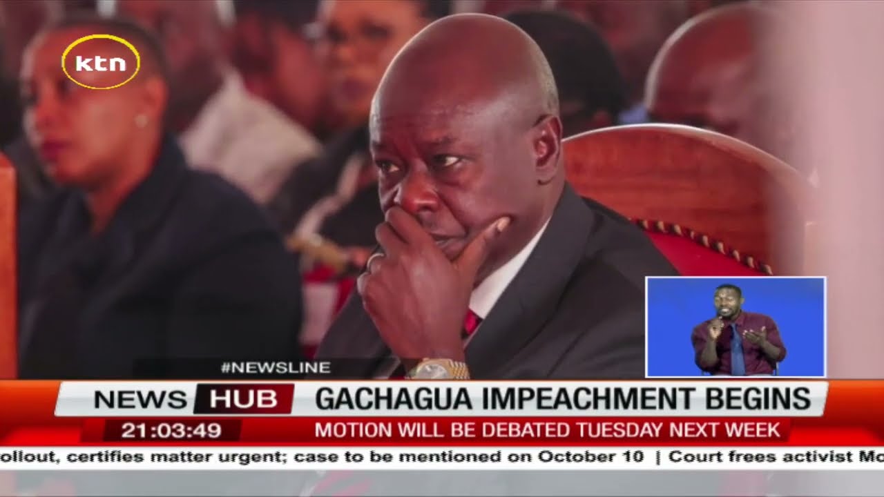 DP Gachagua impeachment begins after 291 MPs back his impeachment motion
