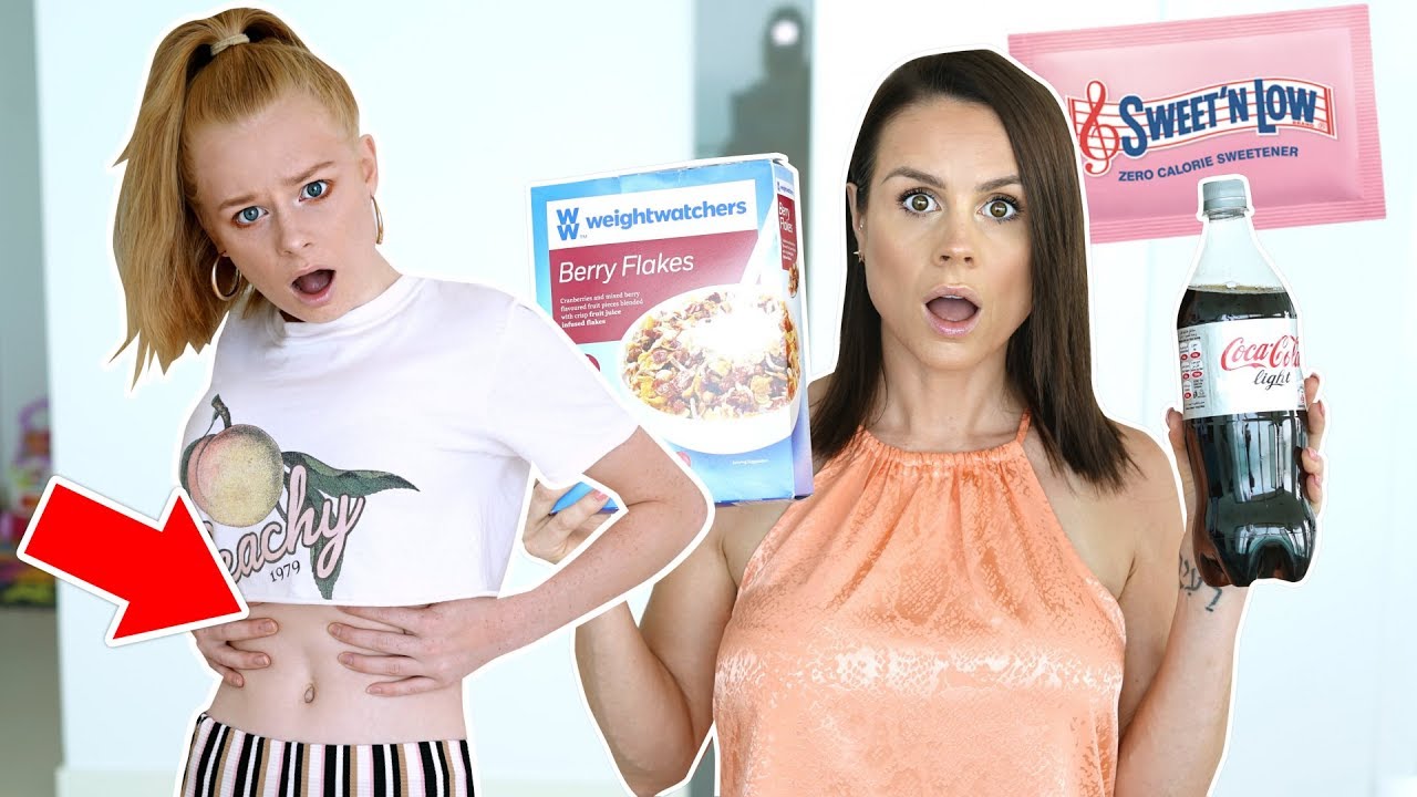 EATING only DIET FOODS for 24 HOURS! *Shocking Result* | Family Fizz