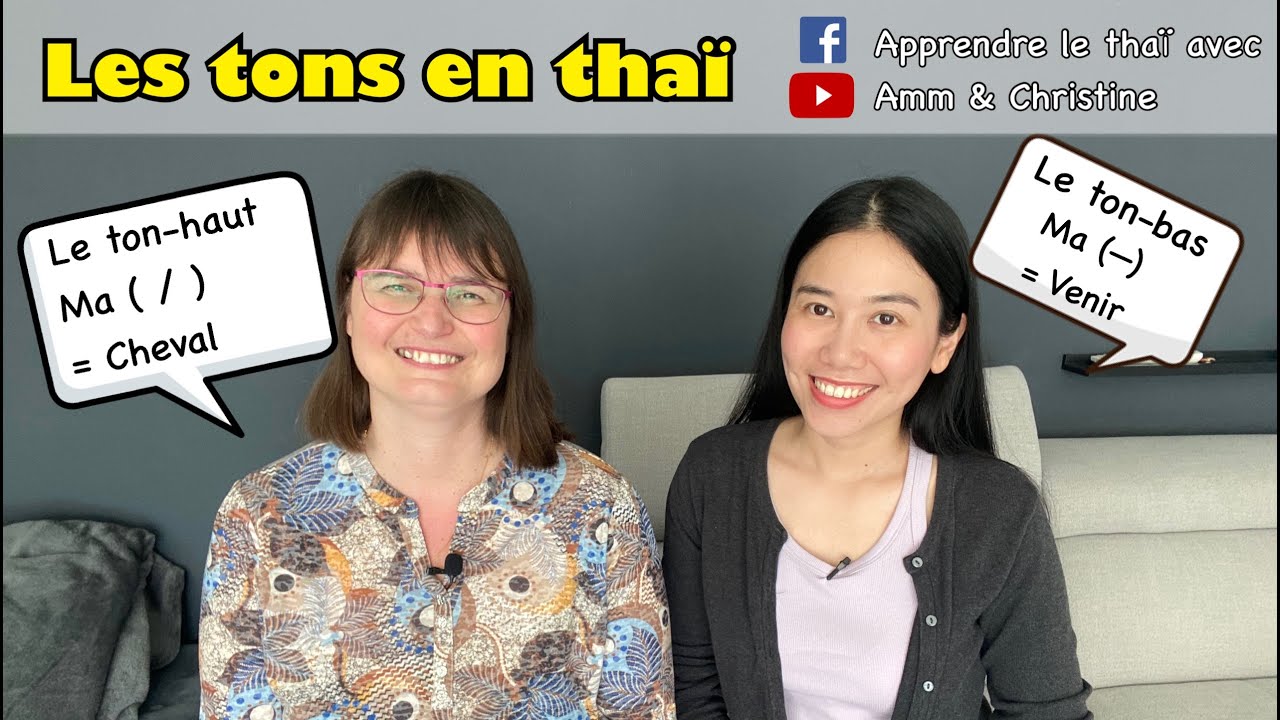 Les différents tons en thaï