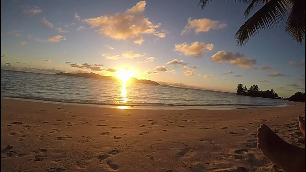 Seychelles / La Digue / Anse La Reunion - Por do sol
