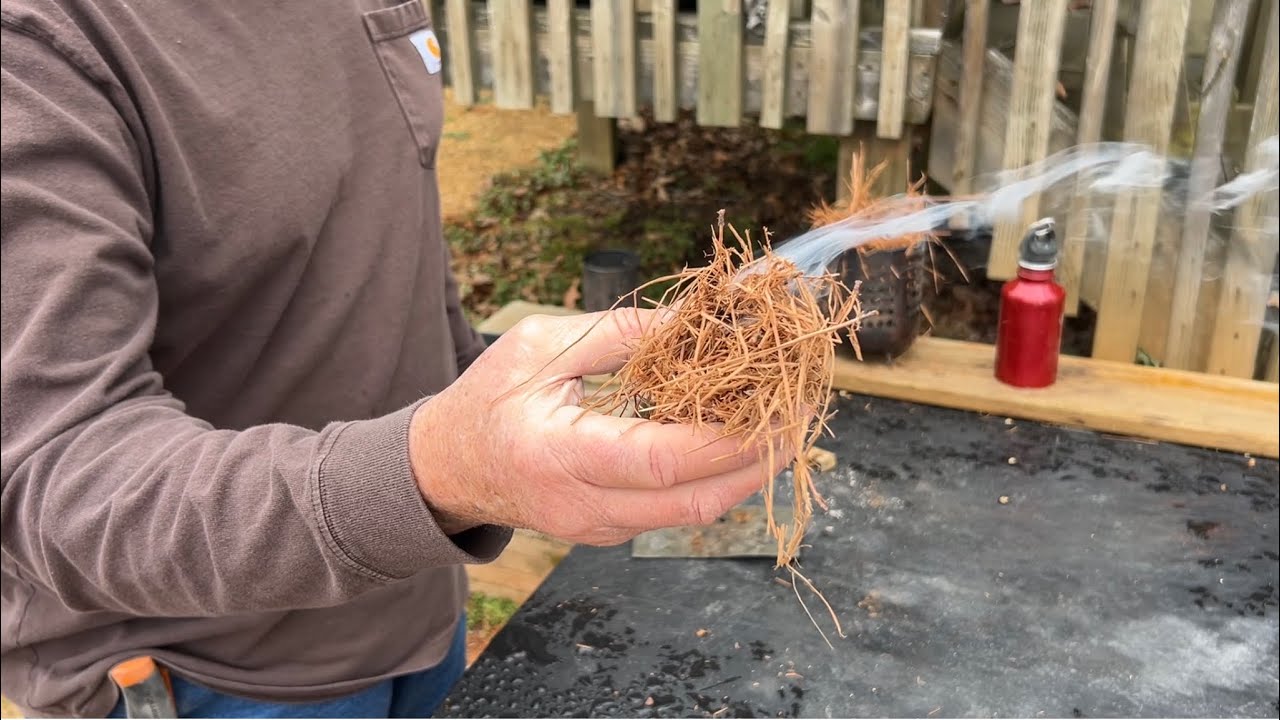 Hand And Bow Drill Failed Dust Piles, Test For Flammability