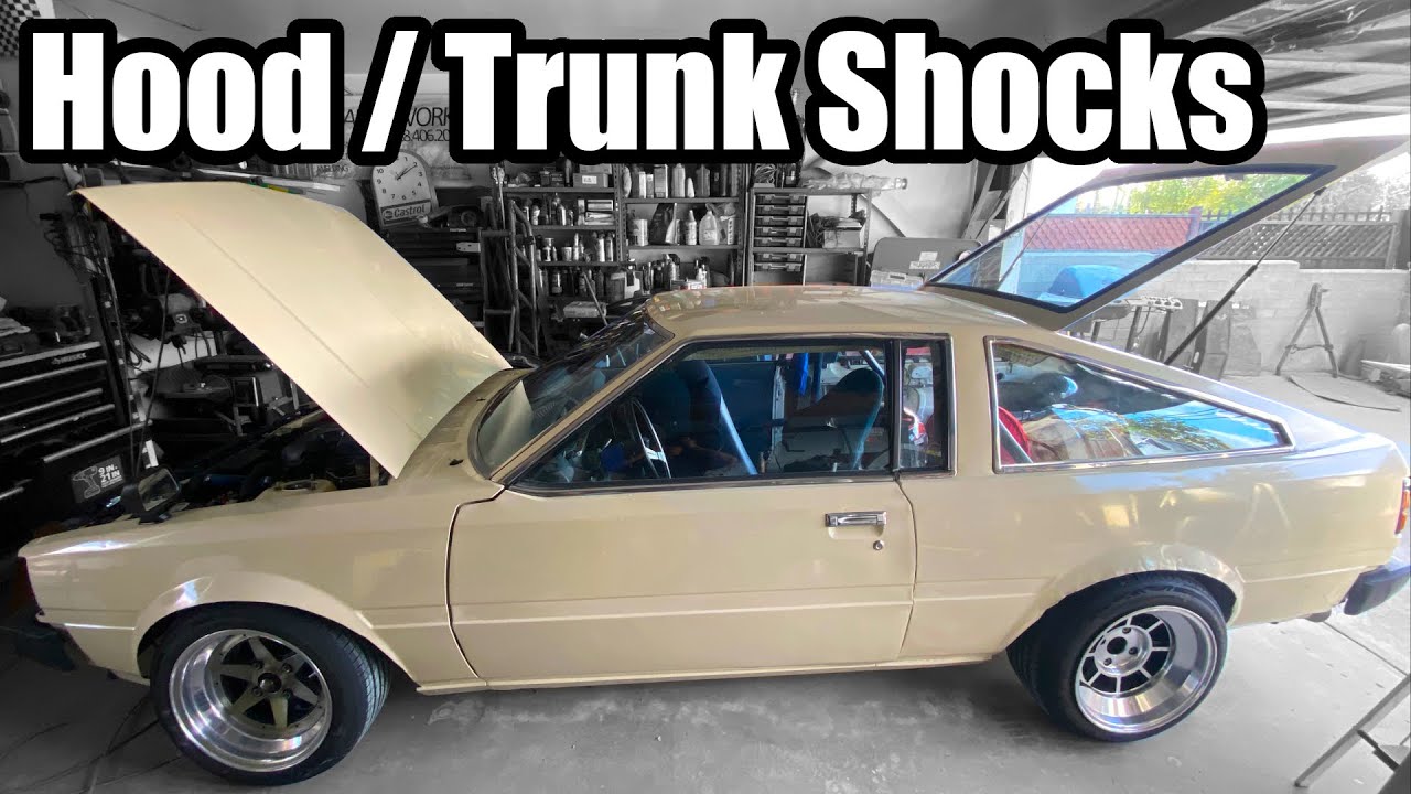 Hood shock retrofit and Trunk Shock replacement AE86 KE70 TE72