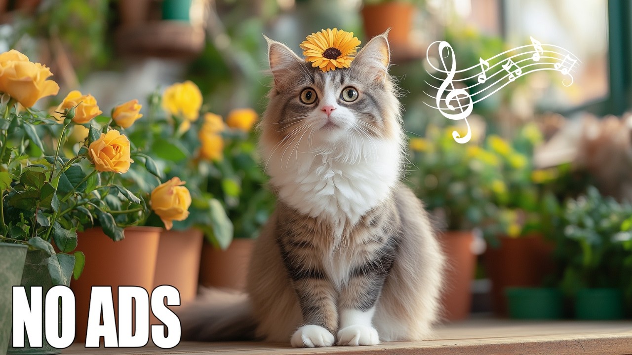 12 ЧАСОВ успокаивающей музыки для кошек 🐈 Снятие тревоги разлуки 🎵 Глубокая дремота 🎹 Без рекламы