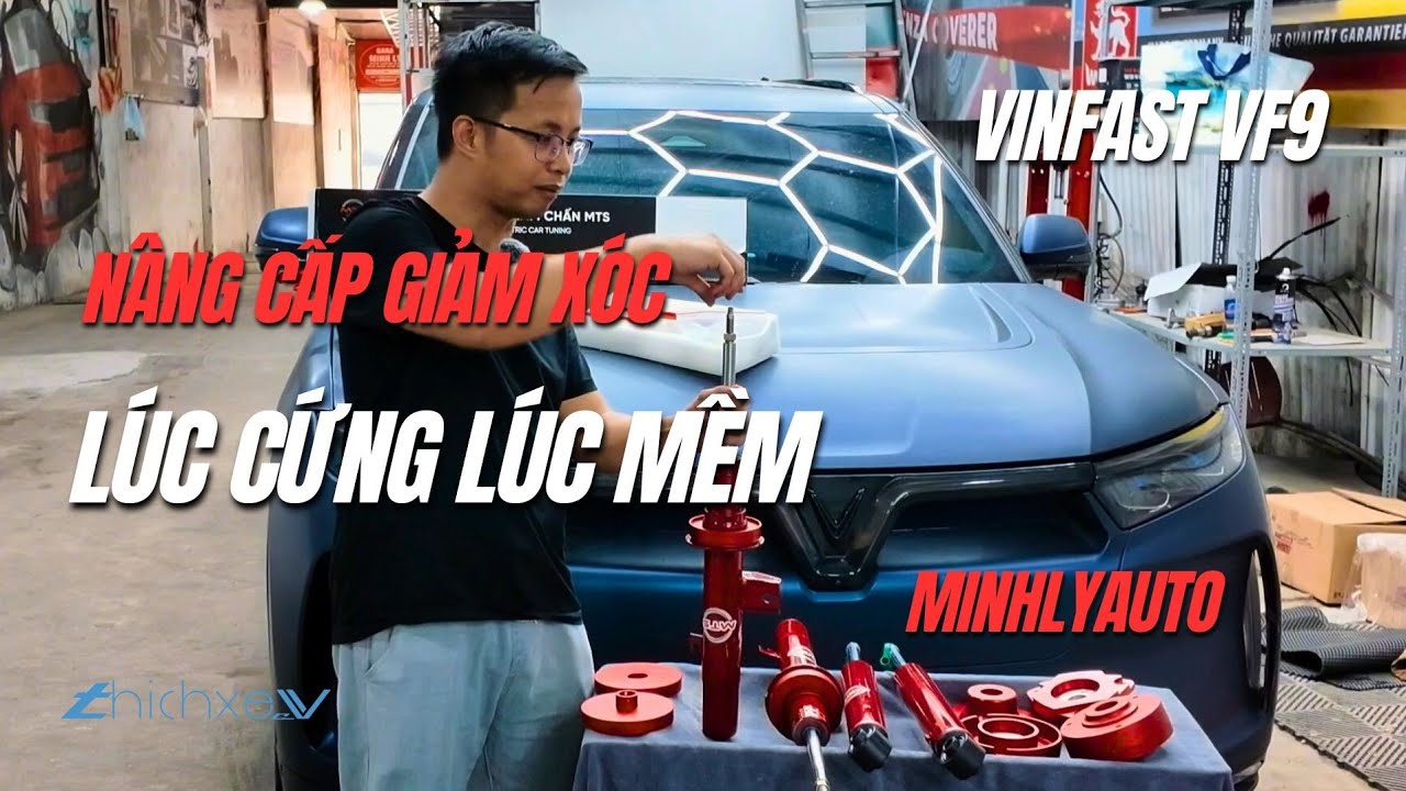 VinFast VF9 nâng cấp giảm xóc MTS  lúc CỨNG lúc MỀM!