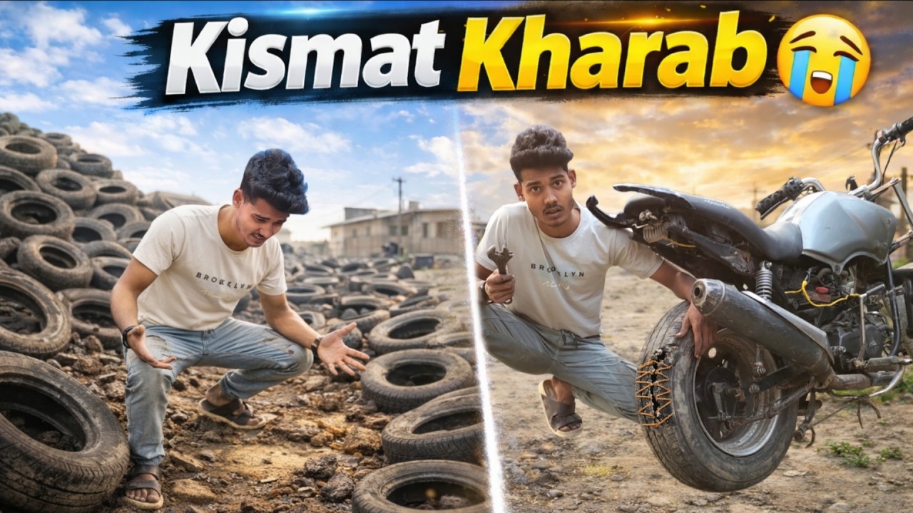 Car Ka Tyre Nhi Mila 😭 – Majboori Me Repair Karna Pada!