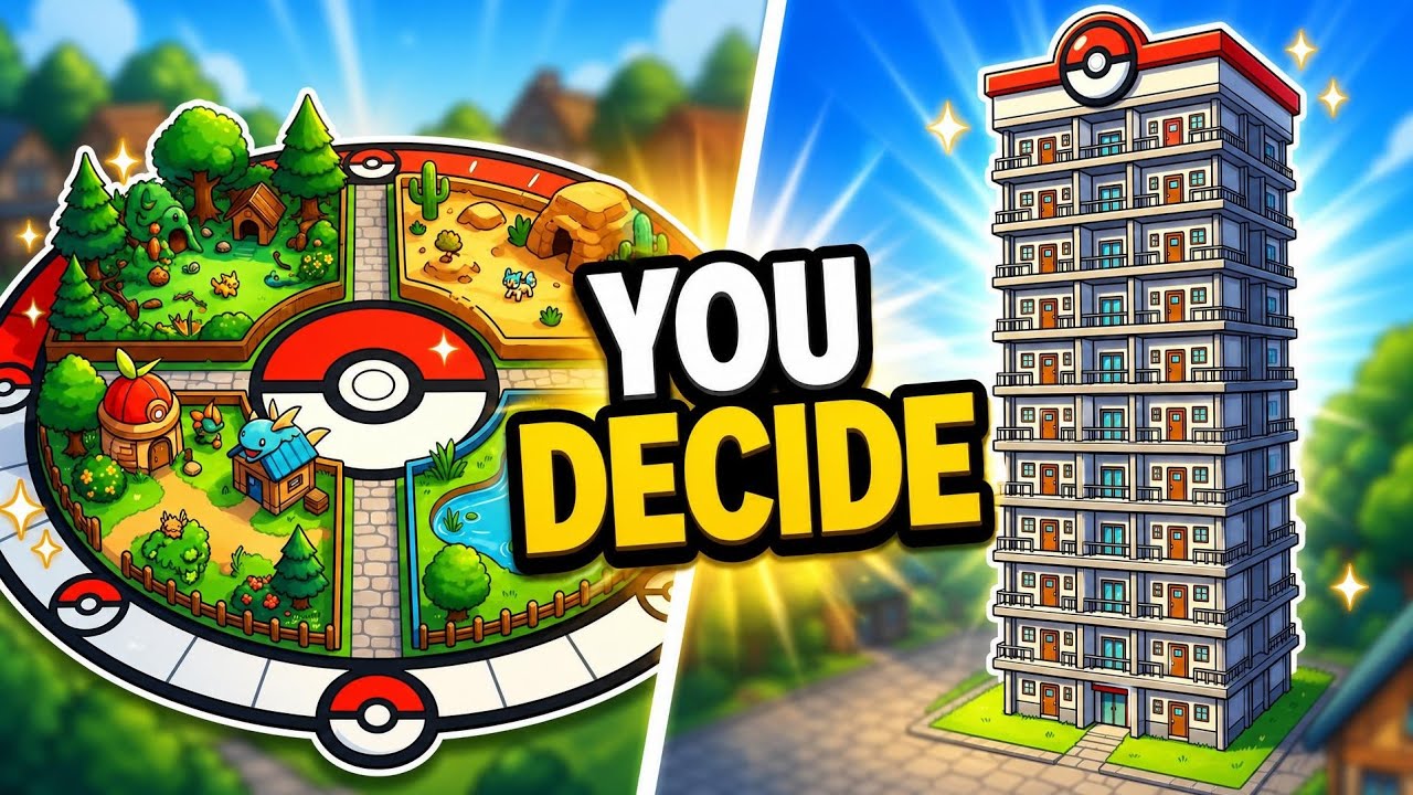 I Built a Pok&eacute;ball Park and a Full Apartment Tower in Pallet Town &mdash; You Decide Who Moves In
