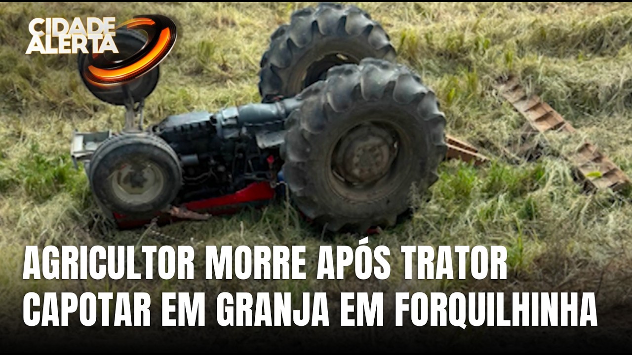 Agricultor morre ap&oacute;s trator capotar em granja de arroz em Forquilhinha
