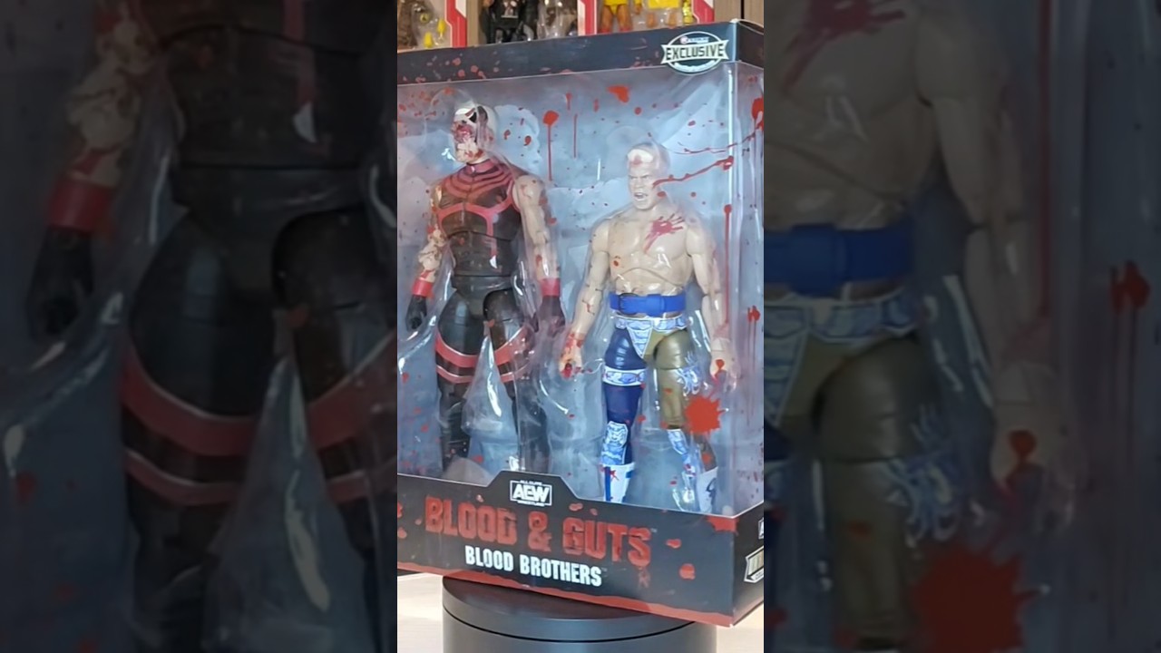 Cody and Dustin Rhodes Blood & Guts @AEW @jazwares Action Figure Set #actionfigures #toys #aew