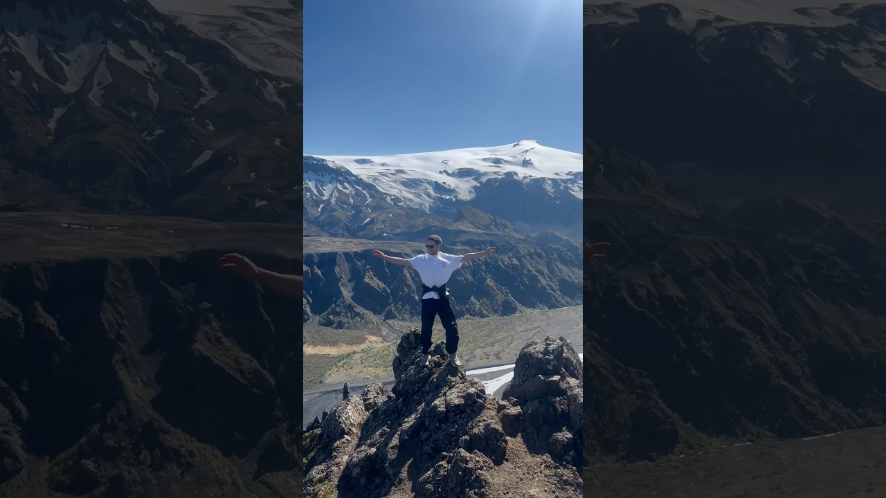 On Top Of The World #thorsmork #icelandphotography #mountains #windpower #riverside