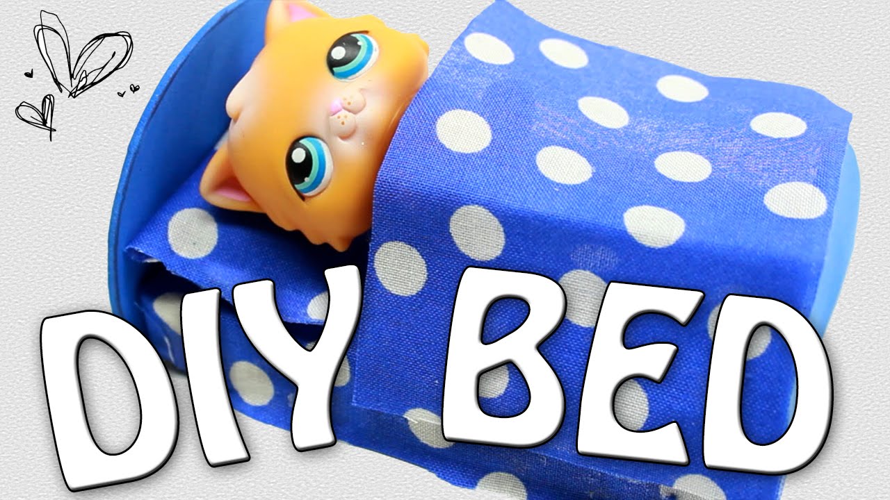 Miniature Bed Tutorial - DIY for LPS and Dolls